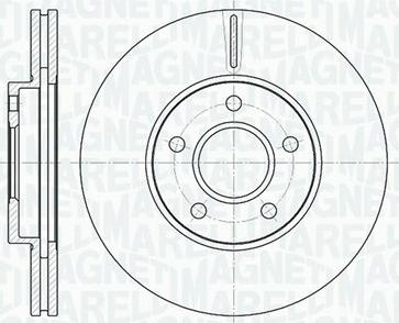 Magneti Marelli 361302040130 - Гальмівний диск autozip.com.ua