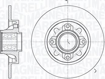 Magneti Marelli 361302040822 - Гальмівний диск autozip.com.ua