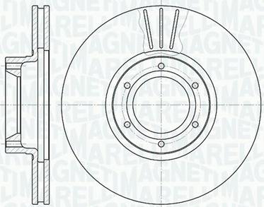 Magneti Marelli 361302040390 - Гальмівний диск autozip.com.ua