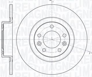 Magneti Marelli 361302040341 - Гальмівний диск autozip.com.ua