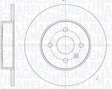 Magneti Marelli 361302040311 - Гальмівний диск autozip.com.ua