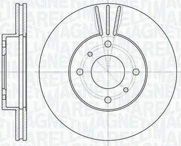 Magneti Marelli 361302040318 - Гальмівний диск autozip.com.ua