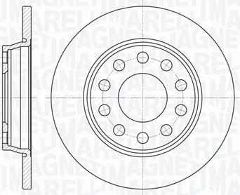 Magneti Marelli 361302040313 - Гальмівний диск autozip.com.ua