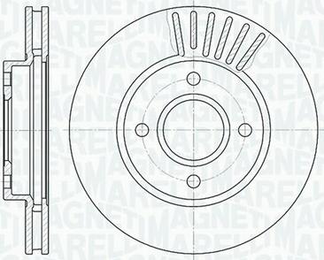 Magneti Marelli 361302040326 - Гальмівний диск autozip.com.ua