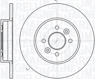 Magneti Marelli 361302040293 - Гальмівний диск autozip.com.ua