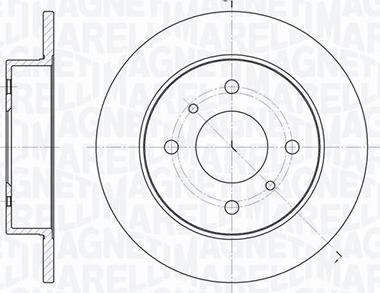 Magneti Marelli 361302040207 - Гальмівний диск autozip.com.ua