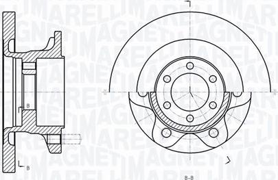 Magneti Marelli 361302040289 - Гальмівний диск autozip.com.ua