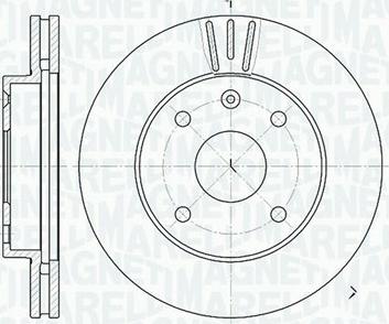 Magneti Marelli 361302040278 - Гальмівний диск autozip.com.ua