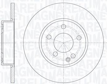 Magneti Marelli 361302040277 - Гальмівний диск autozip.com.ua