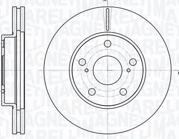 Magneti Marelli 361302040744 - Гальмівний диск autozip.com.ua