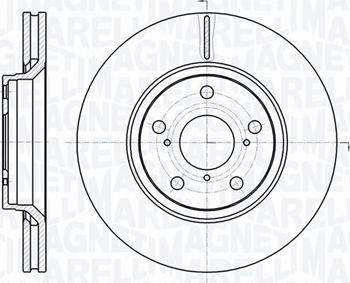 Magneti Marelli 361302040745 - Гальмівний диск autozip.com.ua