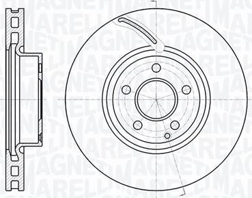 Magneti Marelli 361302040748 - Гальмівний диск autozip.com.ua