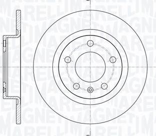 Magneti Marelli 361302040734 - Гальмівний диск autozip.com.ua