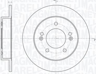 Magneti Marelli 361302040730 - Гальмівний диск autozip.com.ua