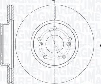 Magneti Marelli 361302040737 - Гальмівний диск autozip.com.ua