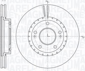 Magneti Marelli 361302040771 - Гальмівний диск autozip.com.ua