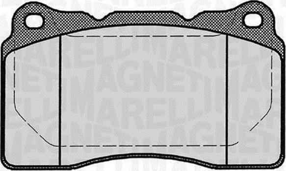 Magneti Marelli 363916060499 - Гальмівні колодки, дискові гальма autozip.com.ua