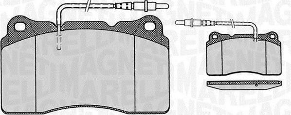 Magneti Marelli 363916060498 - Гальмівні колодки, дискові гальма autozip.com.ua