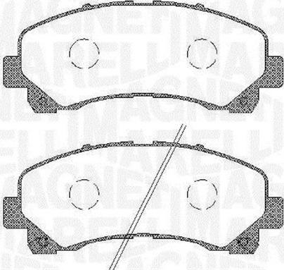 Magneti Marelli 363916060449 - Гальмівні колодки, дискові гальма autozip.com.ua