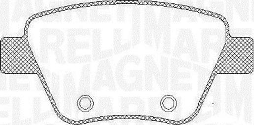Magneti Marelli 363916060441 - Гальмівні колодки, дискові гальма autozip.com.ua