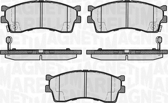 Magneti Marelli 363916060458 - Гальмівні колодки, дискові гальма autozip.com.ua