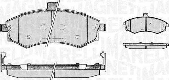 Magneti Marelli 363916060469 - Гальмівні колодки, дискові гальма autozip.com.ua