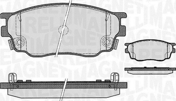 MGA MGA721 - Гальмівні колодки, дискові гальма autozip.com.ua