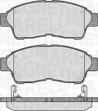 Magneti Marelli 363916060406 - Гальмівні колодки, дискові гальма autozip.com.ua