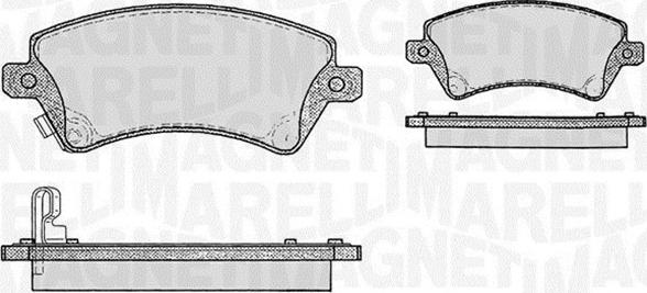 Magneti Marelli 363916060408 - Гальмівні колодки, дискові гальма autozip.com.ua