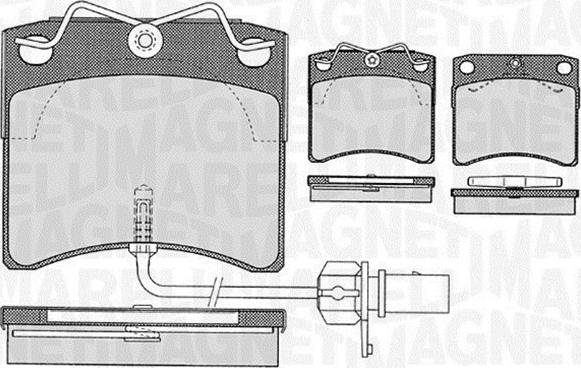 Magneti Marelli 363916060416 - Гальмівні колодки, дискові гальма autozip.com.ua