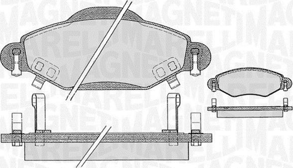 Magneti Marelli 363916060410 - Гальмівні колодки, дискові гальма autozip.com.ua