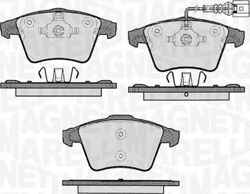 Magneti Marelli 363916060413 - Гальмівні колодки, дискові гальма autozip.com.ua