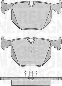 Magneti Marelli 363916060485 - Гальмівні колодки, дискові гальма autozip.com.ua