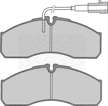 Magneti Marelli 363916060479 - Гальмівні колодки, дискові гальма autozip.com.ua