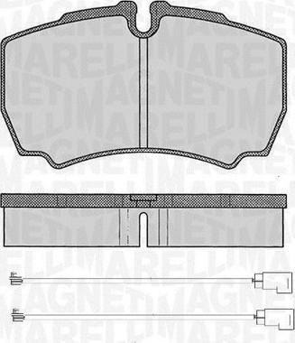 Magneti Marelli 363916060474 - Гальмівні колодки, дискові гальма autozip.com.ua