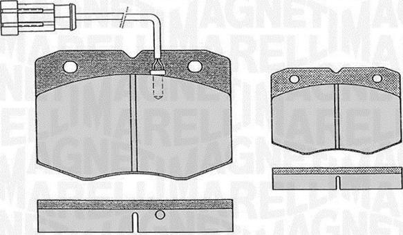 Magneti Marelli 363916060476 - Гальмівні колодки, дискові гальма autozip.com.ua