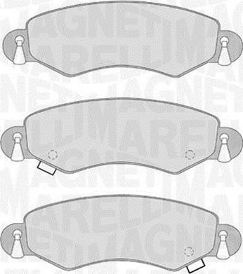 Magneti Marelli 363916060548 - Гальмівні колодки, дискові гальма autozip.com.ua