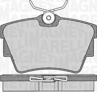Magneti Marelli 363916060542 - Гальмівні колодки, дискові гальма autozip.com.ua