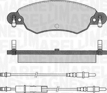 Magneti Marelli 363916060565 - Гальмівні колодки, дискові гальма autozip.com.ua