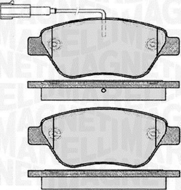 Magneti Marelli 363916060560 - Гальмівні колодки, дискові гальма autozip.com.ua