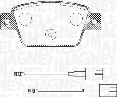 Magneti Marelli 363916060568 - Гальмівні колодки, дискові гальма autozip.com.ua