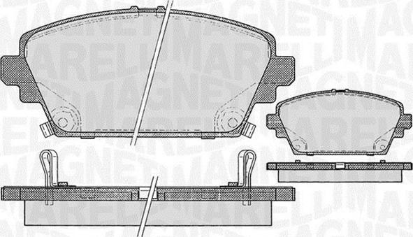 Magneti Marelli 363916060567 - Гальмівні колодки, дискові гальма autozip.com.ua