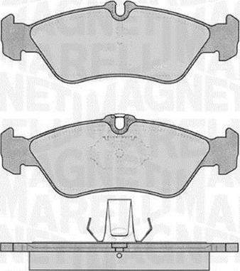 Magneti Marelli 363916060506 - Гальмівні колодки, дискові гальма autozip.com.ua