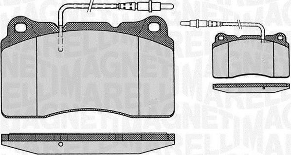 Magneti Marelli 363916060500 - Гальмівні колодки, дискові гальма autozip.com.ua