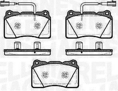 Magneti Marelli 363916060501 - Гальмівні колодки, дискові гальма autozip.com.ua