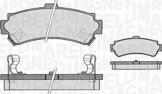 Magneti Marelli 363916060519 - Гальмівні колодки, дискові гальма autozip.com.ua