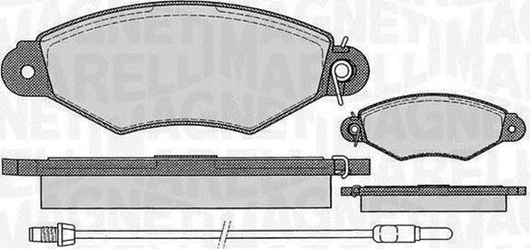 Magneti Marelli 363916060514 - Гальмівні колодки, дискові гальма autozip.com.ua