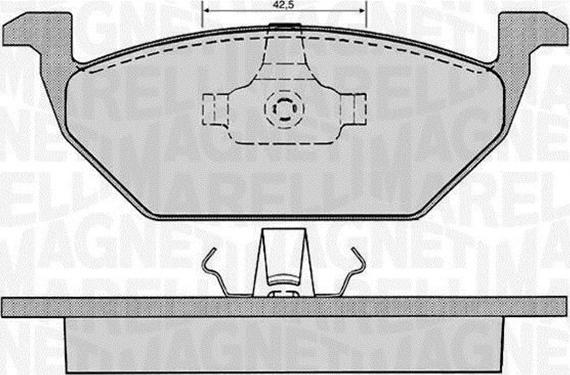 Magneti Marelli 363916060515 - Гальмівні колодки, дискові гальма autozip.com.ua