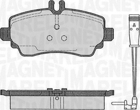 Magneti Marelli 363916060517 - Гальмівні колодки, дискові гальма autozip.com.ua