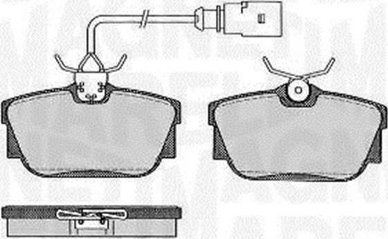 Magneti Marelli 363916060586 - Гальмівні колодки, дискові гальма autozip.com.ua